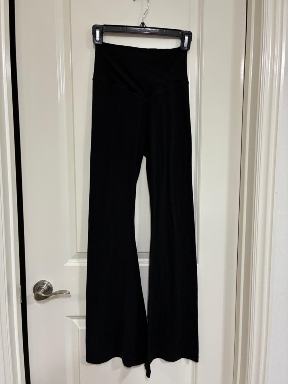 aerie Offline Black Offline High-Rise Flare Leggings